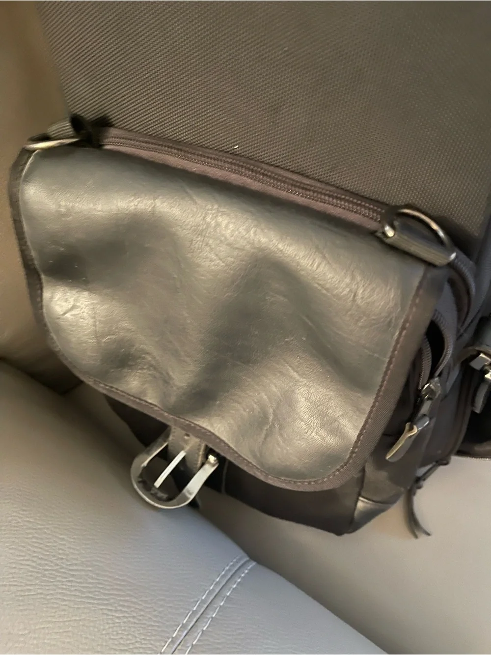 Black Men's Motorcycle Backpack